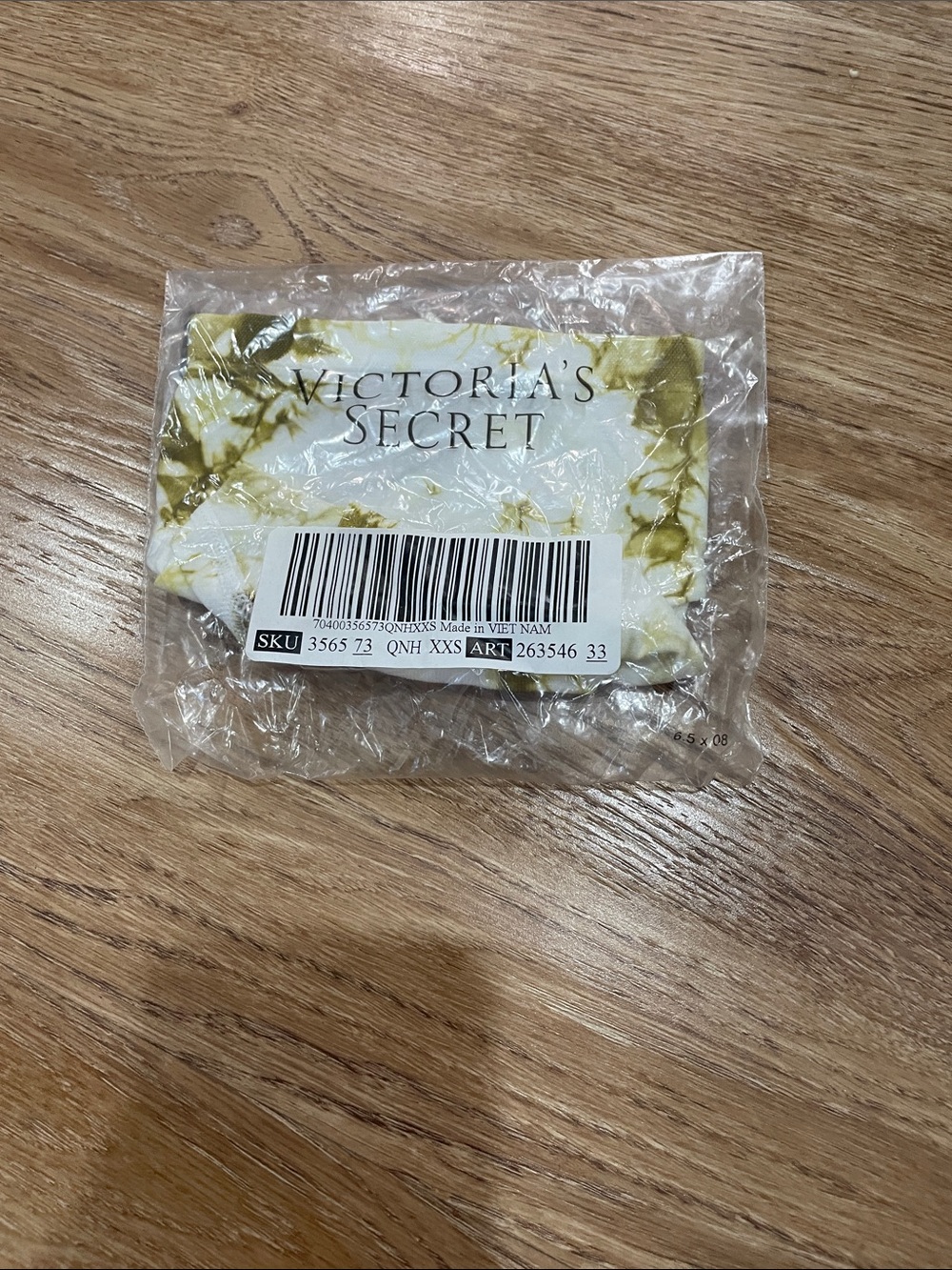 Victoria's Secret Yellow Floral Face Mask